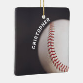 Baseball op maat keramisch ornament (Rechts)