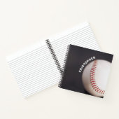 Baseball op maat notitieboek (Binnen)