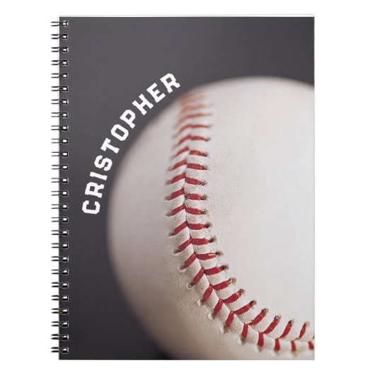 Baseball op maat notitieboek (Voorkant)