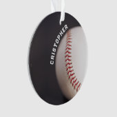 Baseball op maat ornament (voorkant)