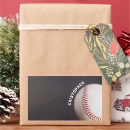 Baseball op maat rechthoekige sticker