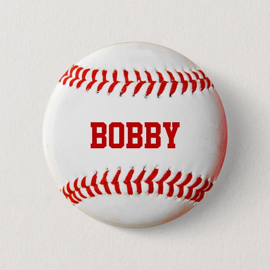 Baseball op maat ronde button 5,7 cm (Voorkant)