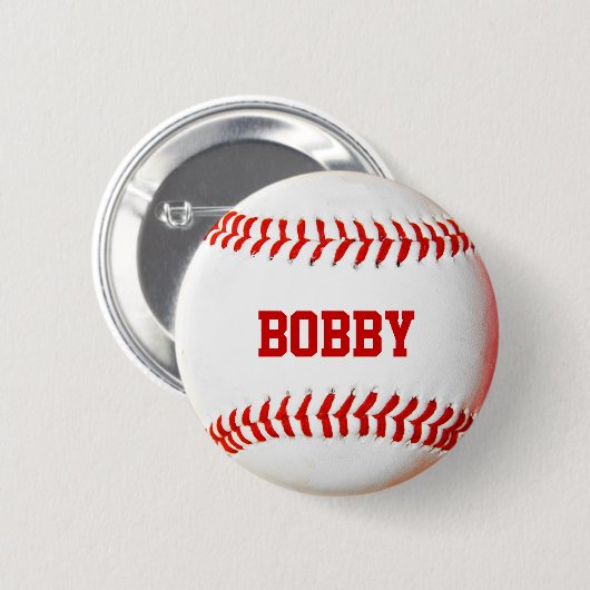 Baseball op maat ronde button 5,7 cm (Voorkant /achterkant)