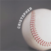 Baseball op maat sticker (Voorkant)