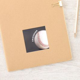 Baseball op maat sticker