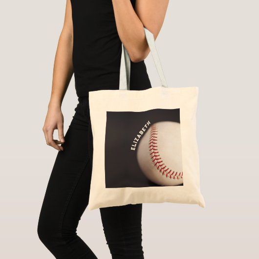 Baseball op maat tote bag (Voorkant (product))