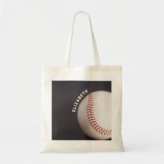 Baseball op maat tote bag (Voorkant)