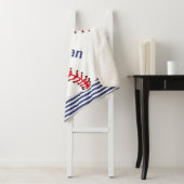 Baseball op Stripes Design Sherpa Blanket Sherpa Deken (In situ)