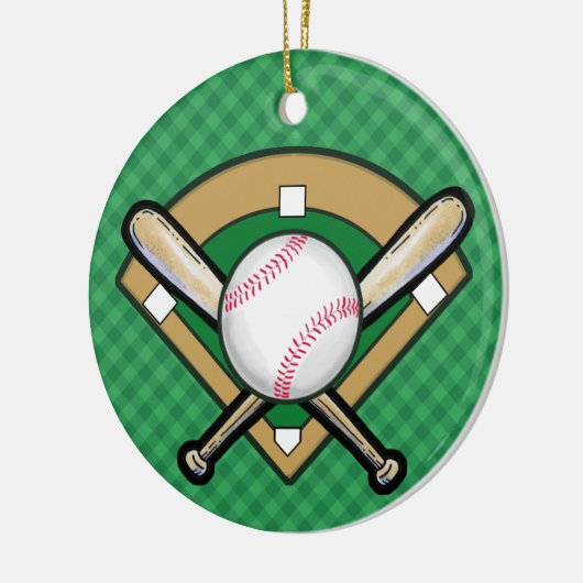 Baseball-Ornament - SRF Keramisch Ornament (Links)