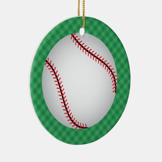 Baseball-Ornament - SRF Keramisch Ornament (Rechts)
