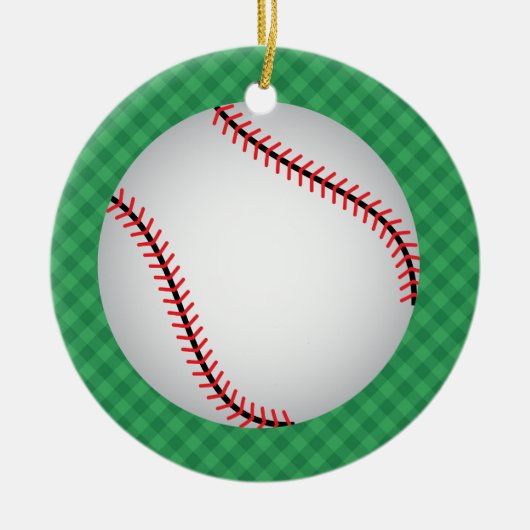 Baseball-Ornament - SRF Keramisch Ornament (Voorkant)