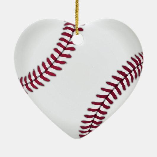 Baseball Ornaments Keramisch Ornament (Achterkant)