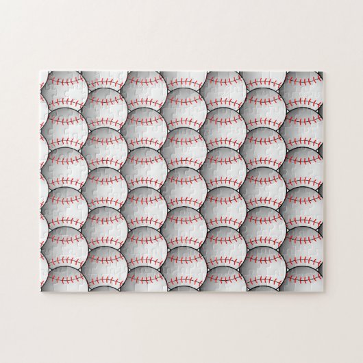 Baseball Overlapping Pattern Frustrating Legpuzzel (Horizontaal)