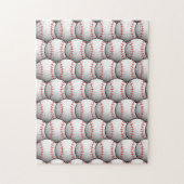 Baseball Overlapping Pattern Frustrating Legpuzzel (Verticaal)