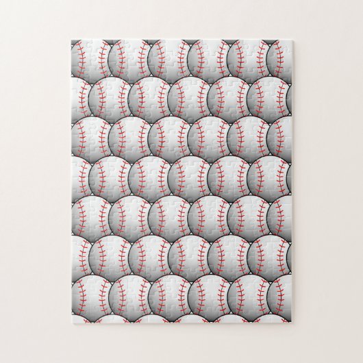 Baseball Overlapping Pattern Frustrating Legpuzzel (Verticaal)