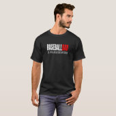 Baseball pa Baseballdad als een gewone vader, maar T-shirt (Voorkant volledig)