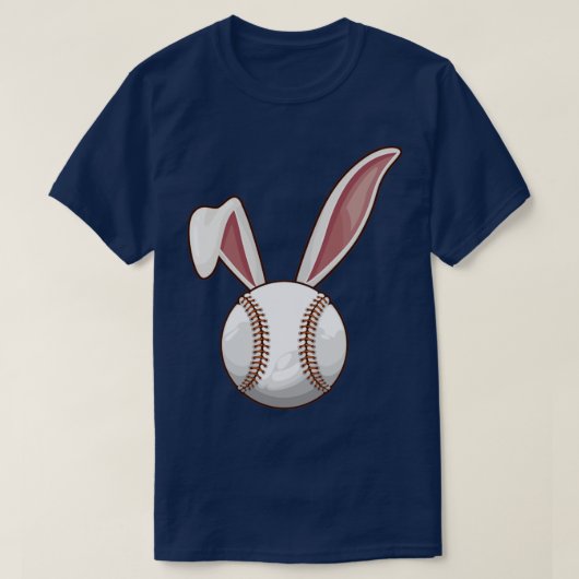 Baseball Paasdag jongens Mannen Bunny Catcher T-shirt (Design voorkant)
