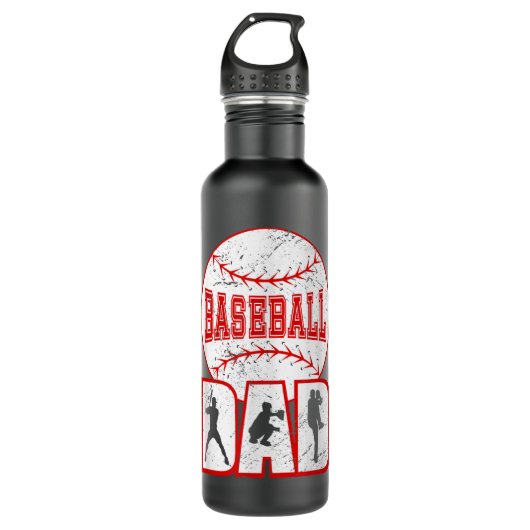 Baseball Pap Baseball Waterfles (Voorkant)