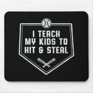 Baseball Pap - Ik leer mijn Kinderen naar Hit & St Muismat
