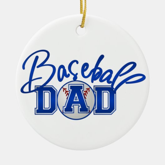 Baseball Pap Keramisch Ornament (Voorkant)