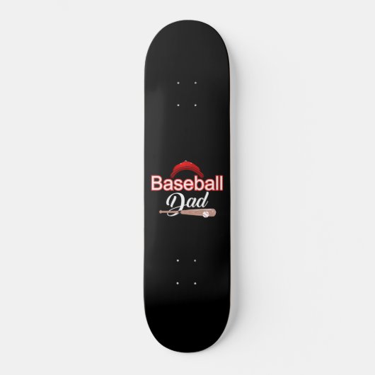 Baseball Pap | Trendy Mannen Baseball Fathers Day Persoonlijk Skateboard (Voorkant)
