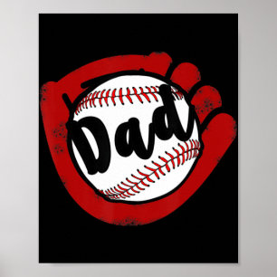 Baseball Pap voor Baseball Softball Mam Poster