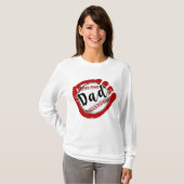 Baseball Pap voor Baseball Softball Mam T-shirt (Voorkant volledig)