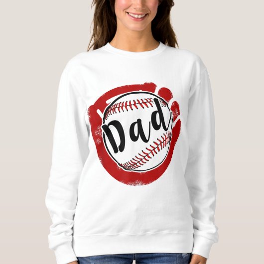 Baseball Pap voor Baseball Softball Mam Trui (Voorkant)