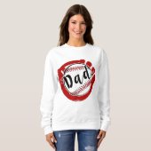 Baseball Pap voor Baseball Softball Mam Trui (Voorkant volledig)