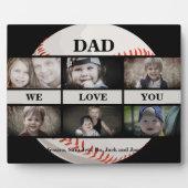 Baseball Pap We houden van You Photo Collage Fotoplaat (Voorkant)