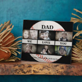 Baseball Pap We houden van You Photo Collage Fotoplaat (Zijkant)