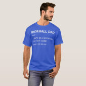 Baseball papa baseball liefde retro t-shirt (Voorkant volledig)