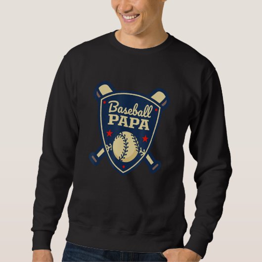 Baseball Papa Matching Family Baseball Player Fami Trui (Voorkant)