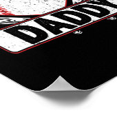 Baseball Papa Matching Family Softball Baseball L Poster (Hoek)