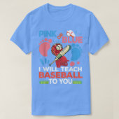 Baseball papa om Baby shower te laten zien T-shirt (Design voorkant)