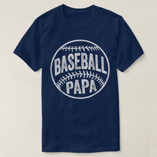 Baseball Papa T Coach Father's Day T-shirt (Design voorkant)