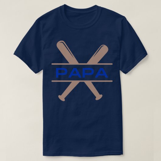 Baseball papa t-shirt (Design voorkant)