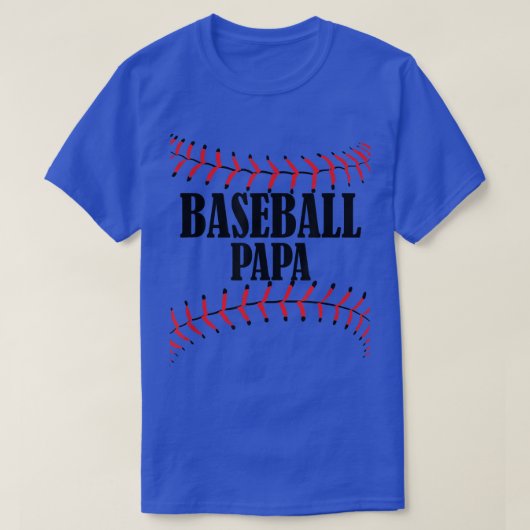 Baseball Papa T-shirt Opa Oma Oude man (Design voorkant)