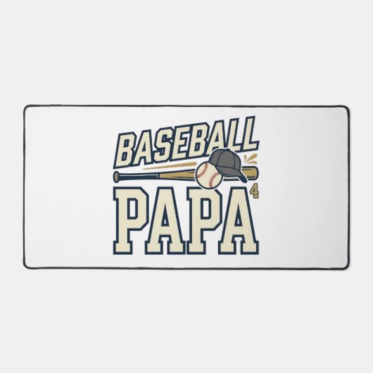 Baseball Papa Vintage Gravure Shirt Ontwerp_1 Bureaumat (Voorkant)