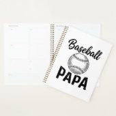 Baseball Papa Vintage Gravure Shirt Ontwerp_1 Planner (Display)