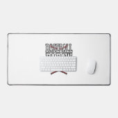 Baseball Papaw Vintage Gravure Design_1 Bureaumat (Keyboard & Muis)