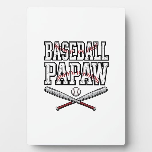 Baseball Papaw Vintage Gravure Design_1 Fotoplaat (voorkant)
