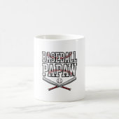 Baseball Papaw Vintage Gravure Design_1 Koffiemok (Center)