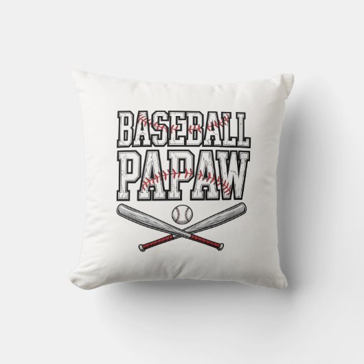 Baseball Papaw Vintage Gravure Design_1 Kussen (Voorkant)