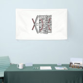 Baseball Papaw Vintage Gravure Design_1 Spandoek (Beurs)