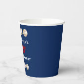 Baseball Paper Cups, 60e verjaardag Party Paper Cu Papieren Bekers (Links)