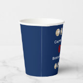 Baseball Paper Cups, 60e verjaardag Party Paper Cu Papieren Bekers (Rechts)
