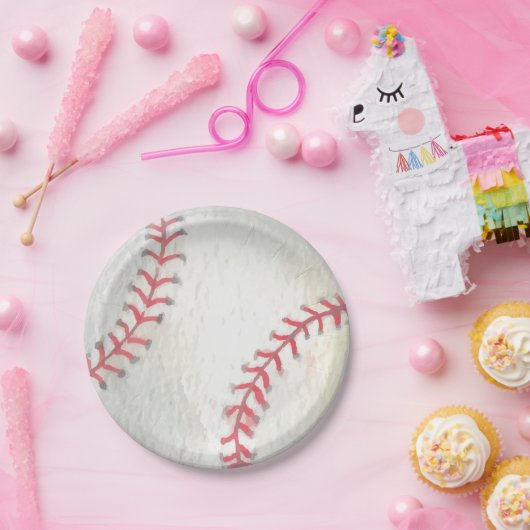 Baseball Paper Plate Papieren Bordje (Feest)