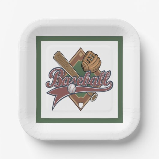 Baseball  papieren bordje (Voorkant)