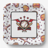 Baseball  papieren bordje (Voorkant)